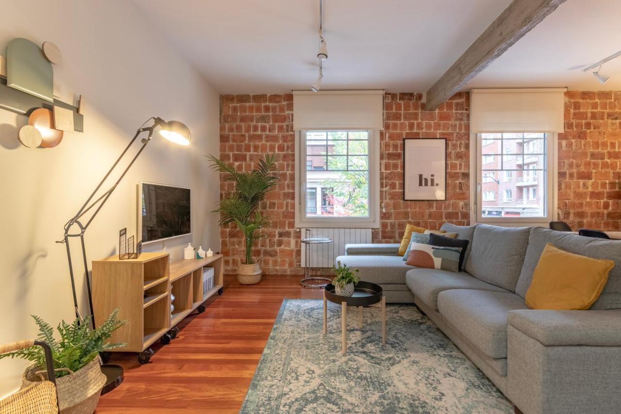 Gran Apartamento Con Estilo En El Centro De Bilbao Luaran gambar